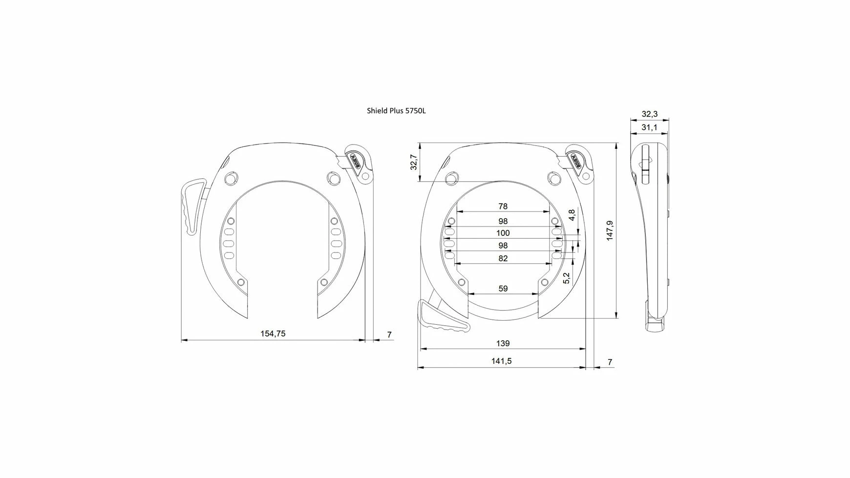 ABUS SHIELD Plus 5750L NR BK 3 ABUS SHIELD Plus 5750L NR BK – Bild 3