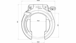 Axa Block XXL NAZ Rahmenschloss 7 Axa Block XXL NAZ Rahmenschloss -Fahrrad Verkäufe az Axa Block XXL NAZ Rahmenschloss 4 schwarz 228850